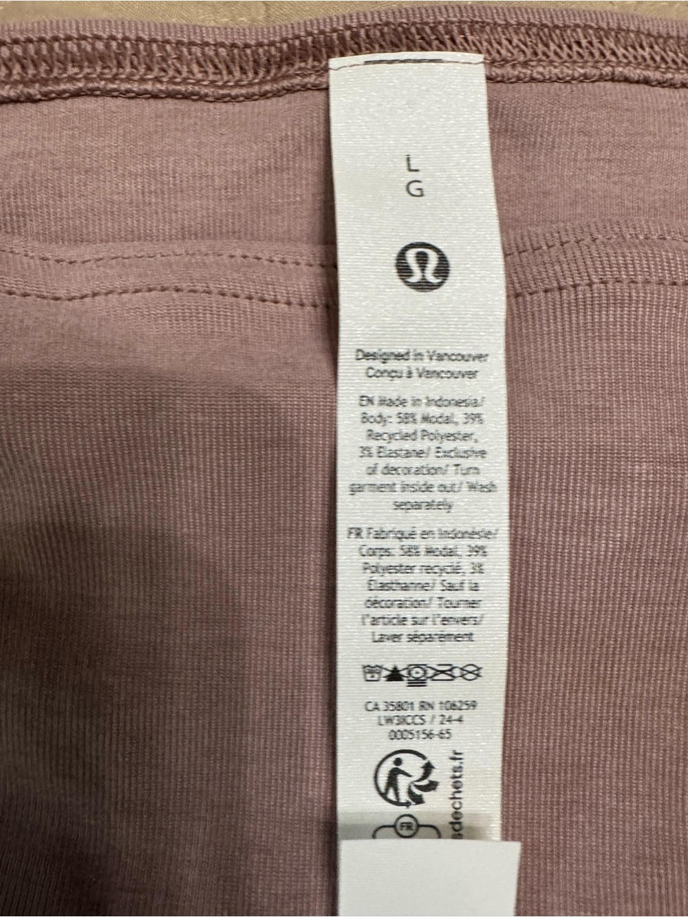 Lululemon Drapey Softstreme Off-The-Shoulder Longsleeve Color TWRS Top NWT - Picture 3 of 8